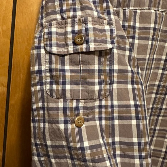 Field & Stream Shirt Mens Plaid Long Sleeve Collared Button Down with Swiss tabs - Picture 7 of 10